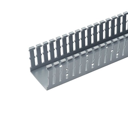 Panduit Wiring Duct, Narrow Slot, 6x4, Gray F6X4LG6