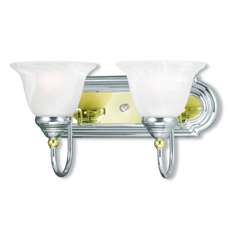 Livex Lighting Belmont 2 Light Polished Chrome And Poli 1002-52