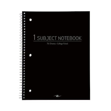 Roaring Spring Case of Wirebound Notebooks, 10.5"x8", 1 Subject, 70 sht, Asstd. Cover Color, College Ruled w/Margin, PK24 10033cs