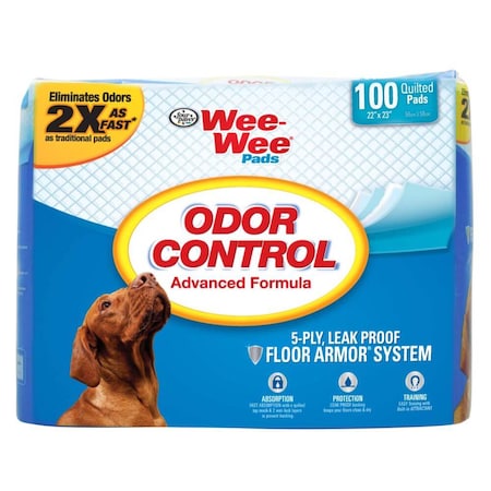 Four Paws Wee-Wee Odor Control Pads 100Ct Wht 22"x 100516271