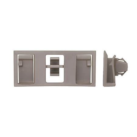 Disco Gray Nyln Moulding Clips 7/16" Hole 7/8" Wide 2" L PK10 10059PK