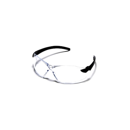 Msa Safety Vista, Safety Glasses, Anti-Scratch, Clear Lens, Clear Frame, Half-Frame 10070914