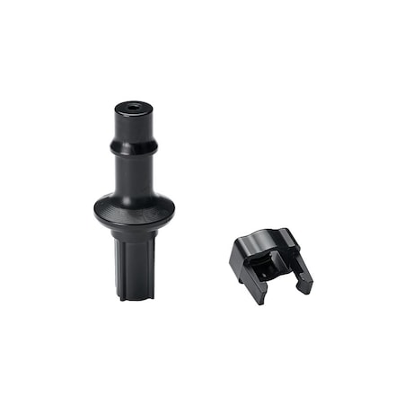 Panduit Single Nail Holder, 2" Nails, Black, PK25 QB-SN2-Q