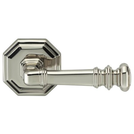 Omnia Priv 234BS Full Lip Strike 1-3/8" Door Bright Nickel 101 Lever Rose 101/00AF.PR14