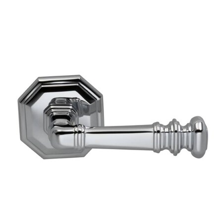 Omnia Priv 238BS Full Lip Strike 1-3/8" Door Bright Chrome 101 Lever Rose 101/00F.PR2