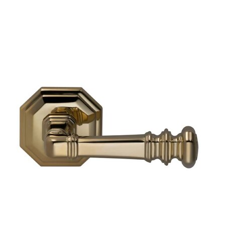 Omnia Rose Priv 238BS T Strike 1-3/8" Door ULQ Bright Brass 101 LVR 101/00.PR3A