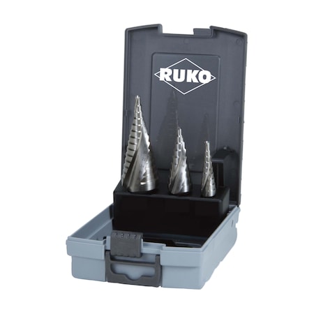 Ruko Step Drill Set Hsse Inch In Plastic Case 101026USERO