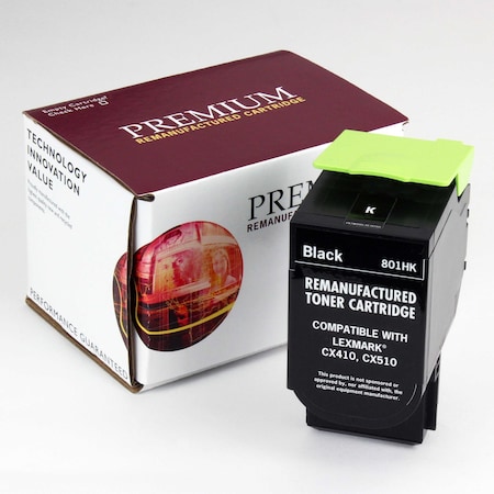 Royal Toner Toner For CX410 801HK, Black, 4K Pages 80C1HK0