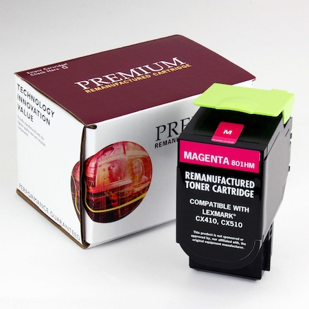 Royal Toner Refurbished Compatible Toner For CX410 801HM, Magenta, 3K Pages 80C1HM0