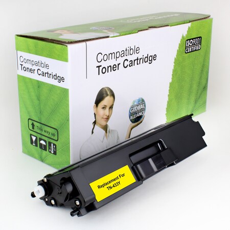 Royal Toner Refurbished Compatible Toner For Brother TN433Y, Yellow, 4K VL TN-433Y