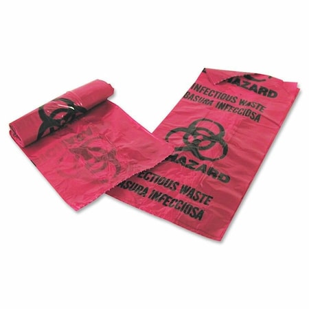 Medegen Waste Disposal Bags, Red, 1 Gal, PK200, 200 PK 01EB086000