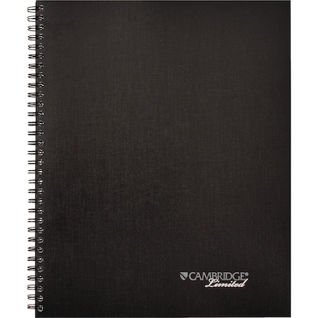 Cambridge 8-1/2" x 11" Black Meeting Notebook 0613208