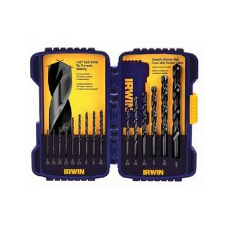 Irwin 15pc. Black Oxide 135 Degrees Drill Bit Set, Number of Pieces: 15, PK6 314015