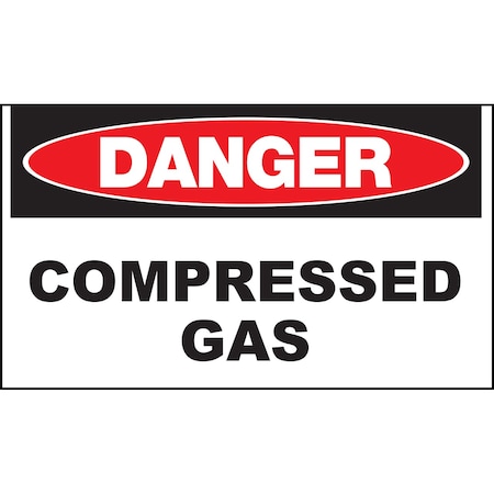 Zing Sign, Danger Compressed Gas, 10x14", AL 20117A