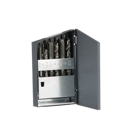 Hhip 18 Piece No 6-1/2" High Speed Steel Tap & Drill Combo Set - USA 1011-0018