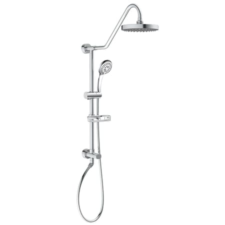 Pulse Showerspas Shower System, Chrome, Wall 1011-CH-1.8GPM