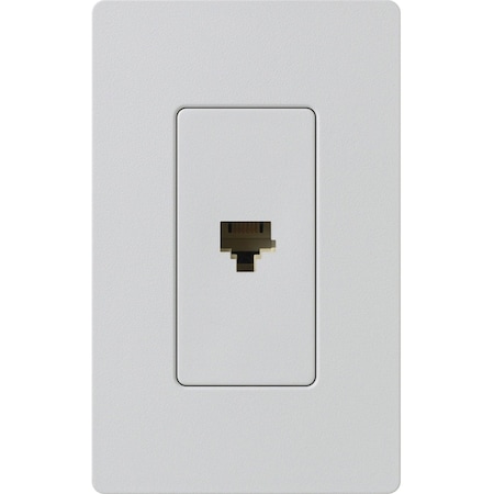 Lutron Lutron Satin Colors 1 Socket Telephone Faceplate - RJ-12 Phone - Palladium SC-PJ-PD