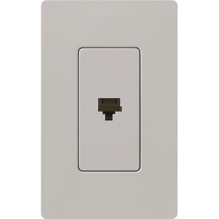 Lutron Lutron Satin Colors 1 Socket Telephone Faceplate - RJ-12 Phone - Taupe SC-PJ-TP