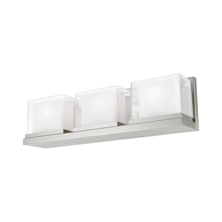 Livex Lighting Duval 3 Light Polished Chrome Bath Vanit 10123-05