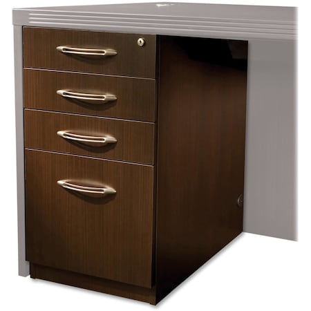 Mayline 15.24" W Credezna Pedestal, Mocha APBBF26LDC