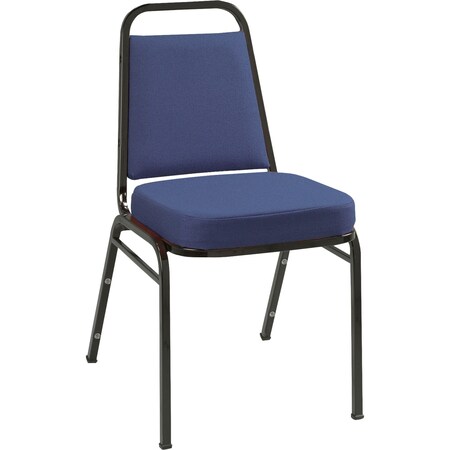 Kfi Stacking Chair, Armless, Blue Vinyl IM820BK-BLUEF