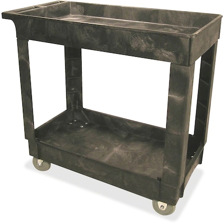 Rubbermaid Commercial Heavy-Duty Utility Cart, Black 9T6600BLA