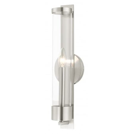 Livex Lighting Brushed Nickel ADA Single Sconce, 1 Light 10142-91