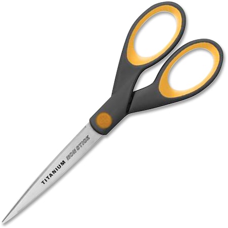 Acme United Scissors, Nonstk, 7"Str, Gy/Yw 14851