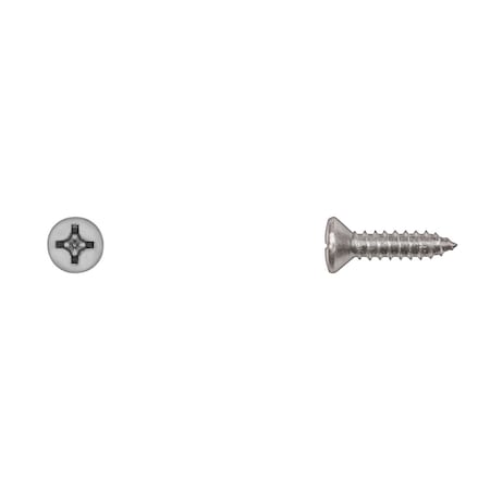 Disco Sheet Metal Screw, #12 x 3/4 in, Zinc Plated Oval Head Phillips Drive 10152PK