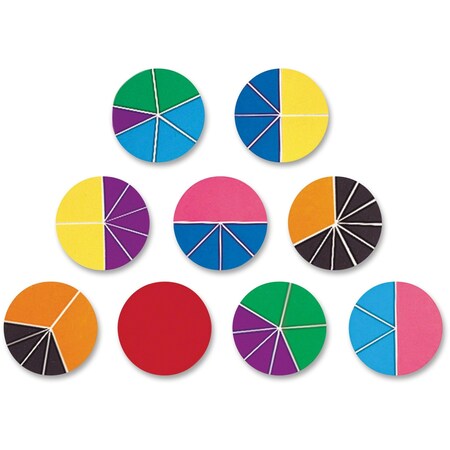 Rainbow Fraction Deluxe Circles Set, PK9 LER0617