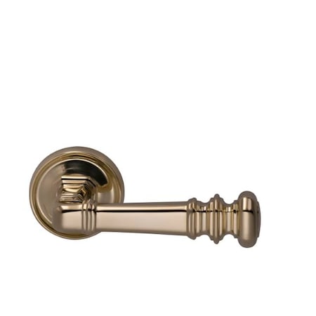 Omnia Large Rose Pass 238BS T Strike 1-3/8" Door ULQ Bright Brass 101 LVR 101/55.PA3A