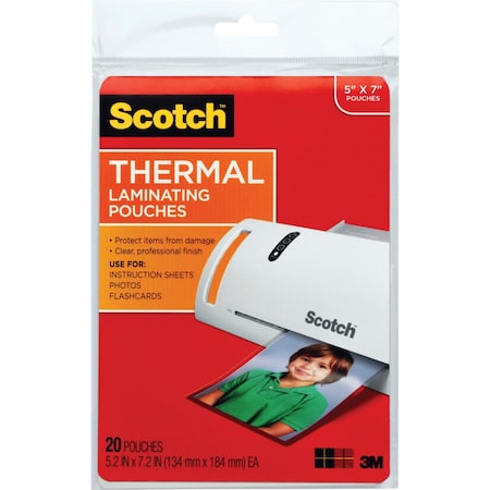 Scotch Thermal Pouches for items up to5.27, PK24 TP590320
