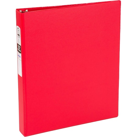 Avery Binder, Economy, Round Ring, 1", Red 03310