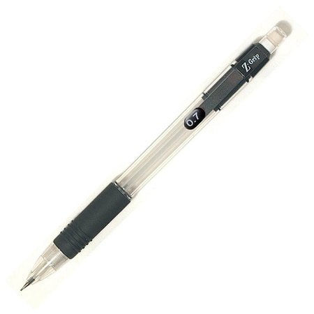 Zebra Pen Zebra Pen Z-Grip Mechanical Pencil - 0.7 mm Lead Diameter - Refillable - Clear, Assorted Barrel - 5-/ Set 52405