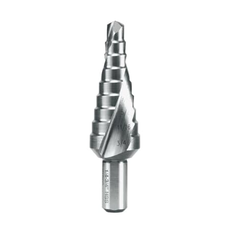 Ruko Size No. 3 1/4-3/4" Step Drill Hss 101703