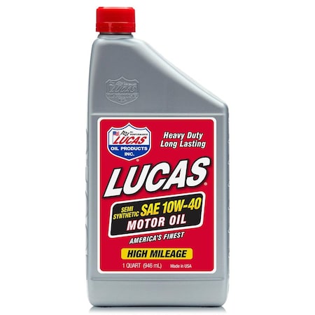 Lucas Oil Semi-Synthetic Sae 10W-40 Motor Oil, 1x1/ 10221