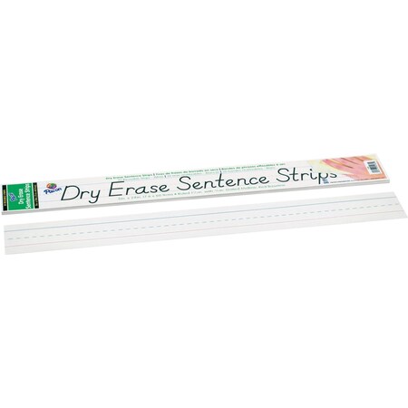 Pacon Strips, Sent, Dry Erase, Wht, PK30 5185