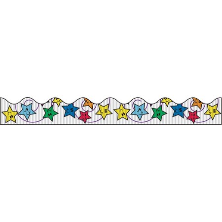 Bordette Border, 2.25" x 25 Ft., Stars 37900