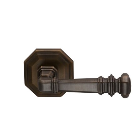 Omnia Rose Priv 238BS T Strike 1-3/4" Door ULQ Antique Bronze 101 LVR 101/00B.PR5A