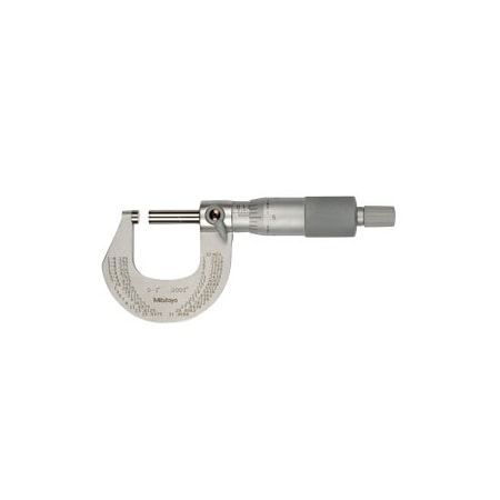 Mitutoyo Micrometer, Outside, 3-4", 0.0001", Rs 101-120