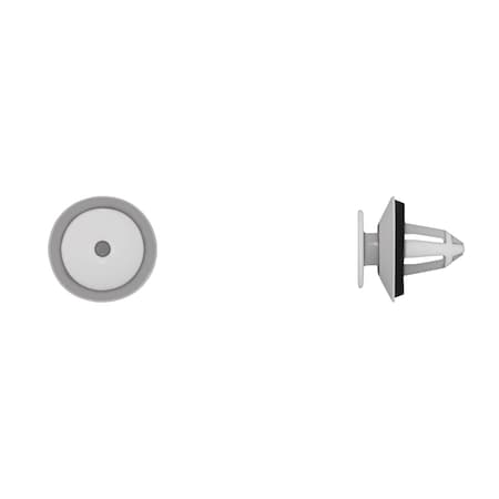 Disco Wht Nyln Tailgate Retainers 8.5mm Hole 13mm Stem L PK25 10208PK