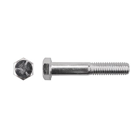 Disco Grade 5, 3/8"-16 Hex Head Cap Screw, Zinc Plated Steel, 2-1/4 in L 10209PK