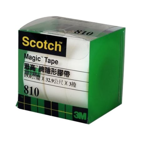 Scotch Magicinvisible Tape 8103PK, 3/4"x36y, PK48 810-3PK