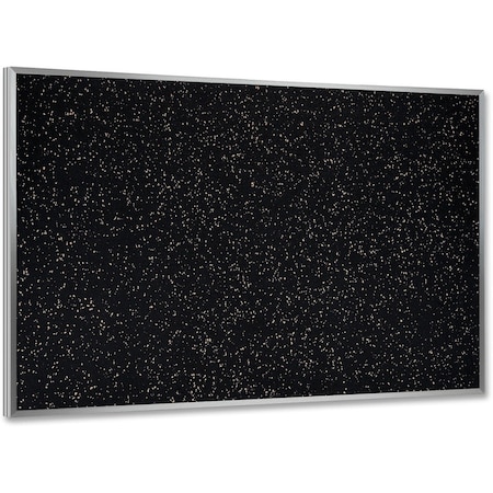 Ghent Rubber Bulletin Board 48-1/2"x60-1/2", Aluminum Frame ATR45-TN