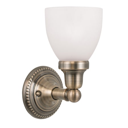 Livex Lighting Classic 1 Light Antique Brass Bath Vanit 1021-01