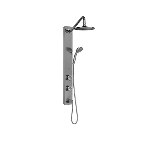 Pulse Showerspas Shower System, Stainless Steel Brushed, Surface 1021-SSB
