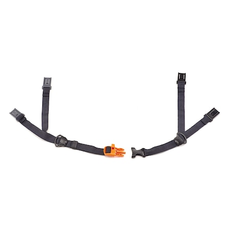 Msa Safety H1 Flame Resistant Chinstrap, For Use With MSA Hard Hats Black 10220915