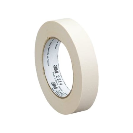3M Masking Tape, 0.94 in W x 55m L, 5.4 mil Thick, Tan, Epoxy Adhesive, 24 PK 2214
