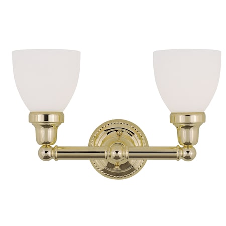 Livex Lighting Classic 2 Light Polished Brass Bath Vanity 1022-02
