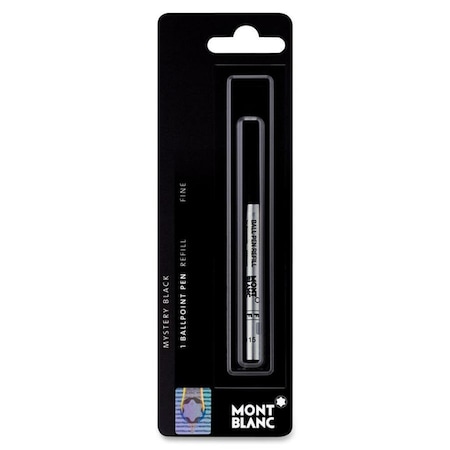 Montblanc U.S.A. Refill, Ballpoint, Fine, Bk 107869